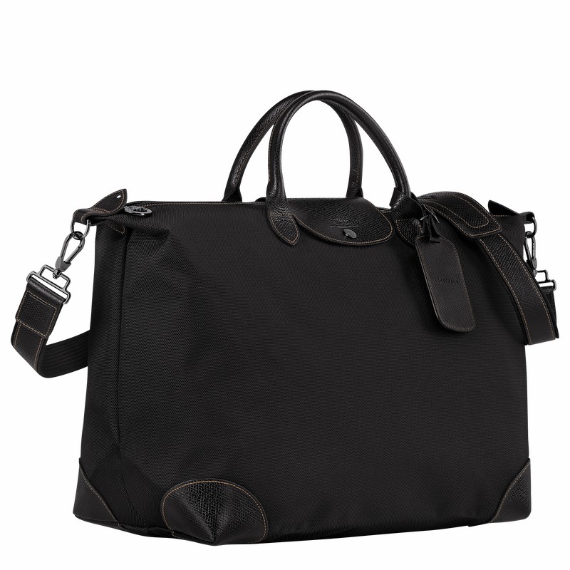 Sac de Voyage Longchamp Boxford S Femme Noir Soldes | L1624080001