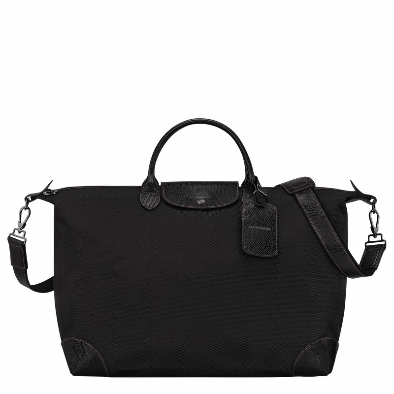 Sac de Voyage Longchamp Boxford S Femme Noir Soldes | L1624080001