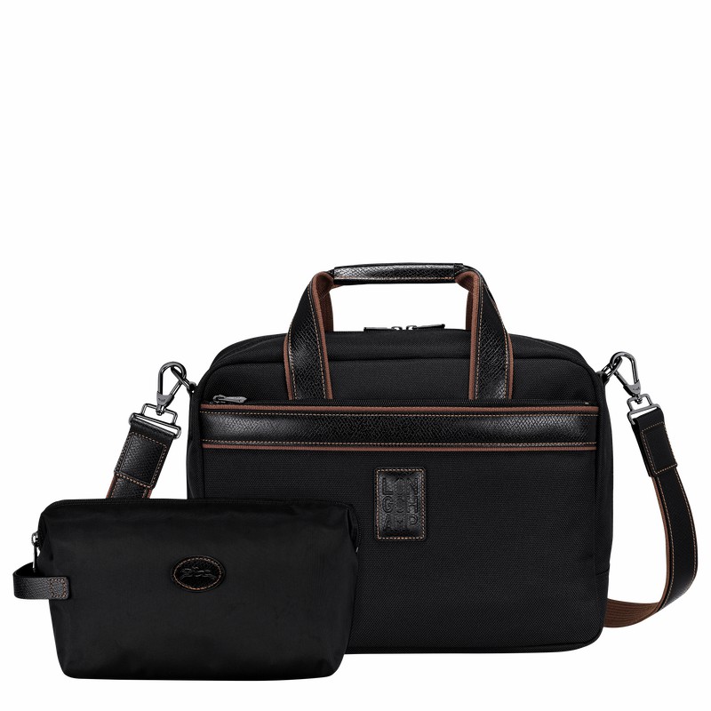 Sac de Voyage Longchamp Boxford S Femme Noir Soldes | L1658080001