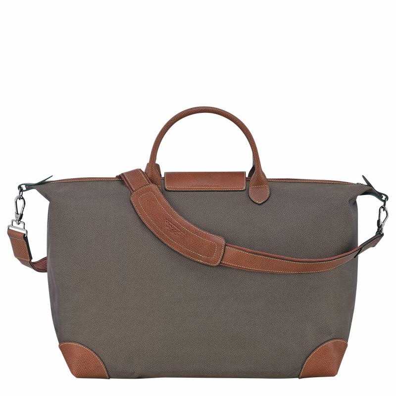 Sac de Voyage Longchamp Boxford S Femme Marron Soldes | L1624080042