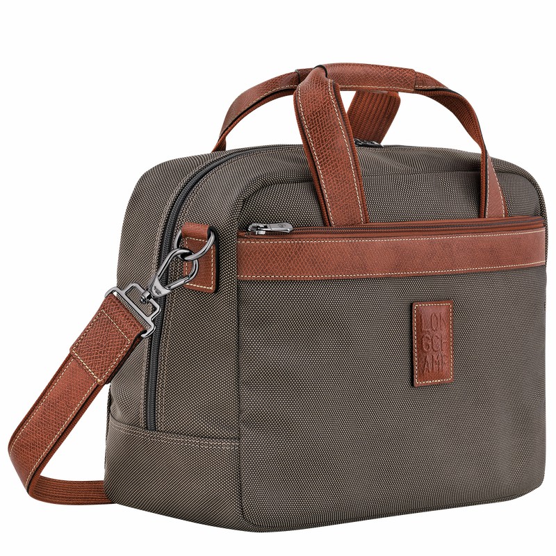 Sac de Voyage Longchamp Boxford S Homme Marron Soldes | L1658080042-