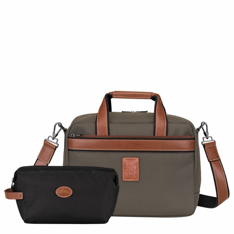 Sac de Voyage Longchamp Boxford S Homme Marron Soldes | L1658080042-