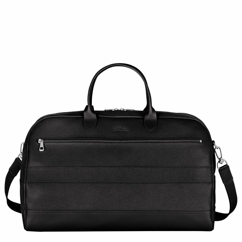 Sac de Voyage Longchamp Le FOULONNÉ M Femme Noir Soldes | L1302021047