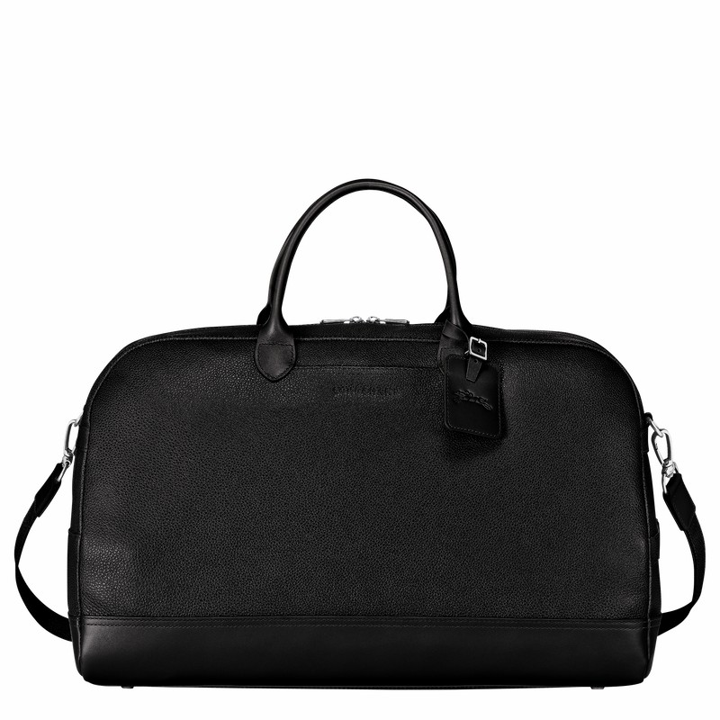 Sac de Voyage Longchamp Le FOULONNÉ M Femme Noir Soldes | L1302021047