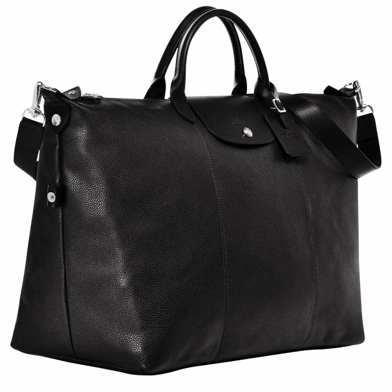 Sac de Voyage Longchamp Le FOULONNÉ M Homme Noir Soldes | L1625021047-