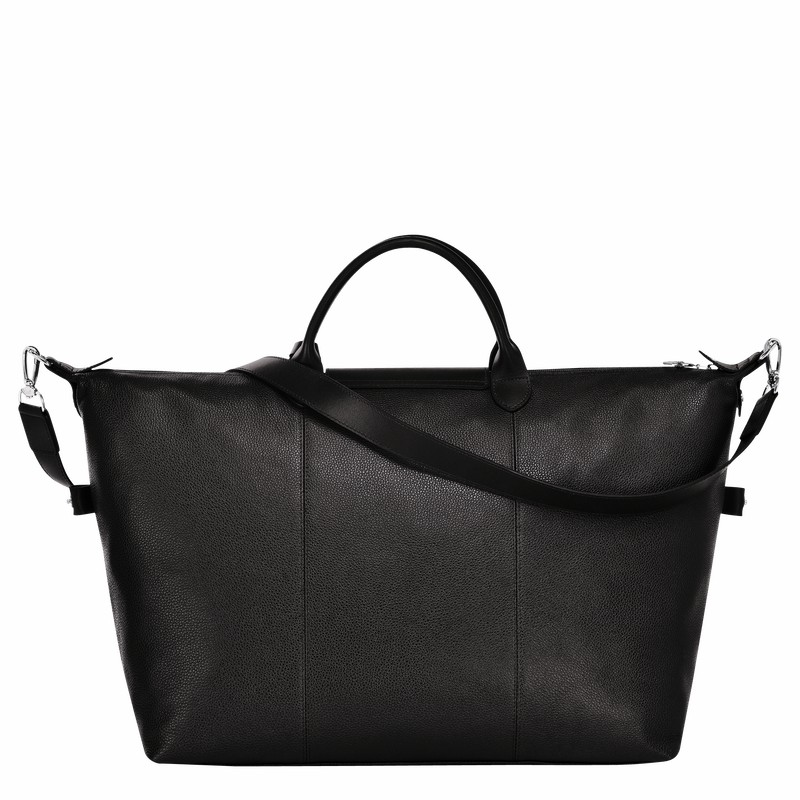 Sac de Voyage Longchamp Le FOULONNÉ M Homme Noir Soldes | L1625021047-