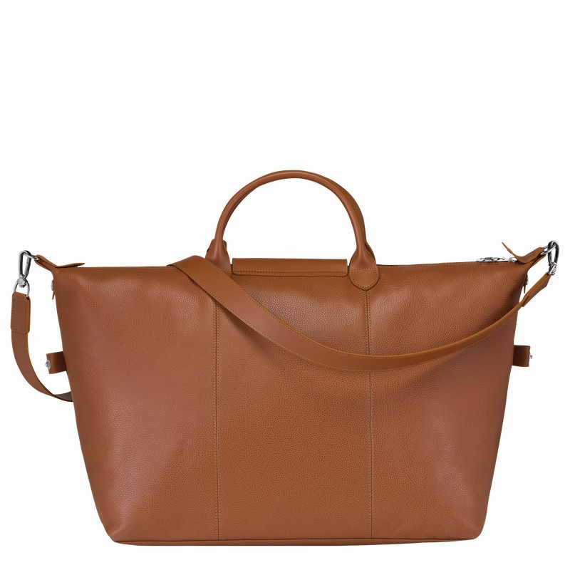 Sac de Voyage Longchamp Le FOULONNÉ S Femme Caramel Soldes | L1624021F72