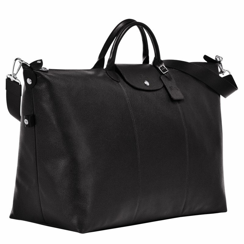 Sac de Voyage Longchamp Le FOULONNÉ S Femme Noir Soldes | L1624021047