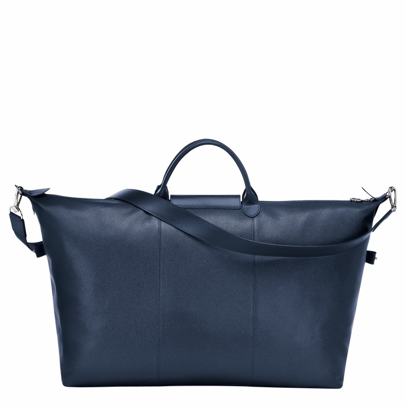 Sac de Voyage Longchamp Le FOULONNÉ S Femme Bleu Marine Soldes | L1624021556