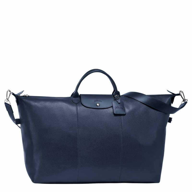 Sac de Voyage Longchamp Le FOULONNÉ S Homme Bleu Marine Soldes | L1624021556-