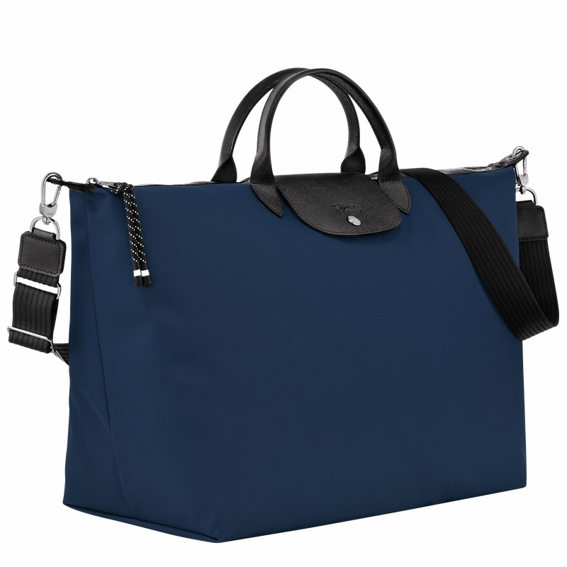 Sac de Voyage Longchamp Le Pliage Energy S Homme Bleu Marine Soldes | L1624HSR006-