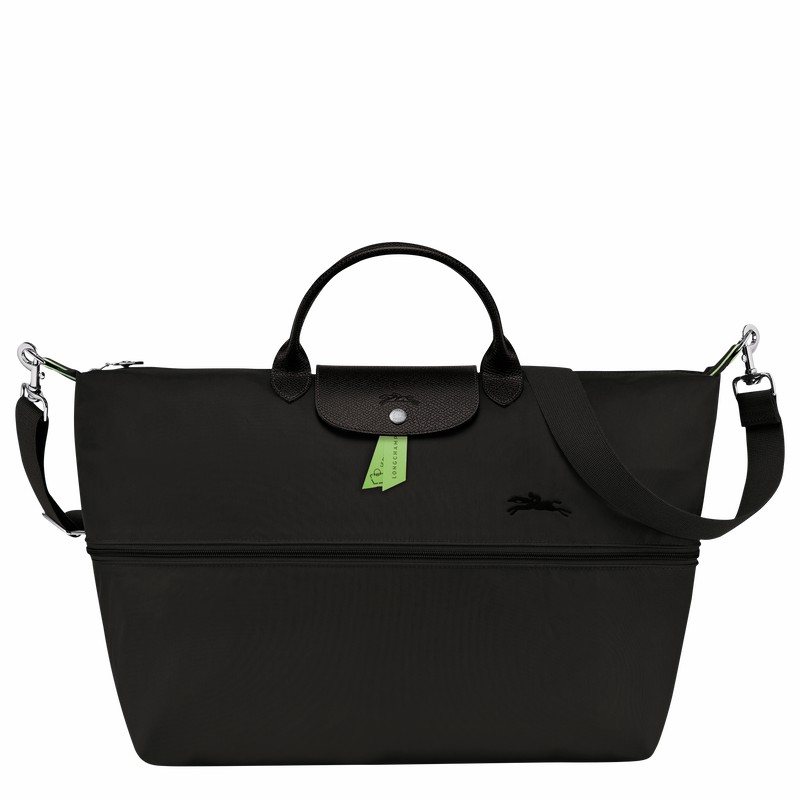 Sac de Voyage Longchamp Le Pliage Green expandable Homme Noir Soldes | L1911919001-