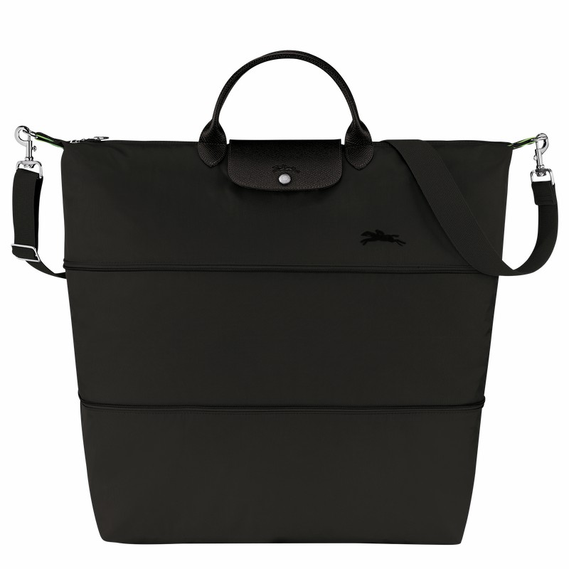 Sac de Voyage Longchamp Le Pliage Green expandable Homme Noir Soldes | L1911919001-