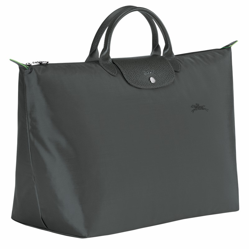 Sac de Voyage Longchamp Le Pliage Green S Homme Grise Foncé Soldes | L1624919P66-