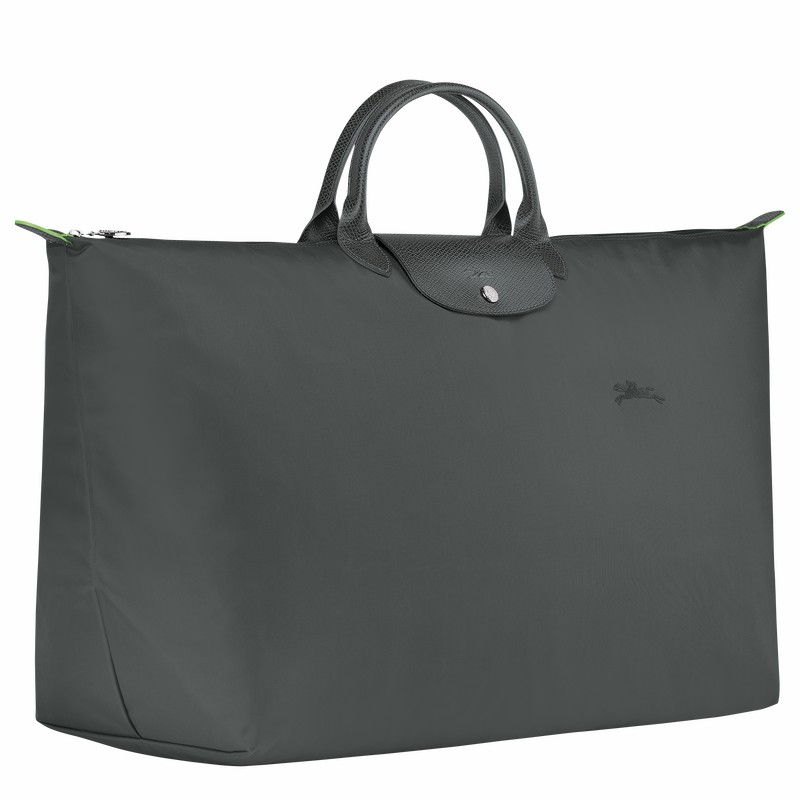 Sac de Voyage Longchamp Le Pliage Green M Homme Grise Foncé Soldes | L1625919P66-