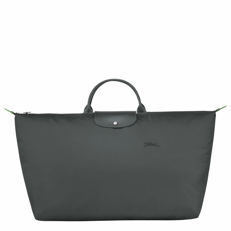 Sac de Voyage Longchamp Le Pliage Green M Homme Grise Foncé Soldes | L1625919P66-