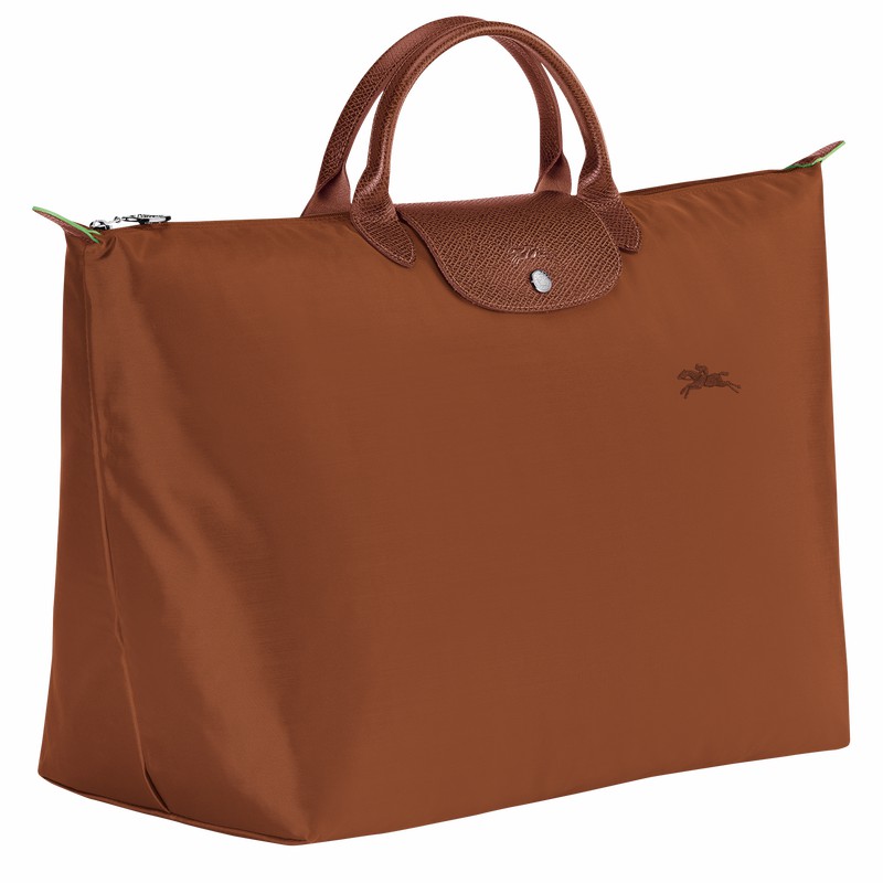 Sac de Voyage Longchamp Le Pliage Green S Homme Marron Soldes | L1624919504-