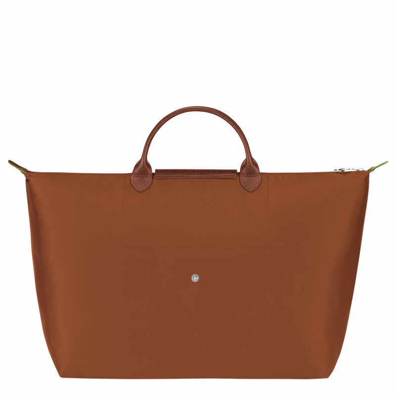 Sac de Voyage Longchamp Le Pliage Green S Homme Marron Soldes | L1624919504-