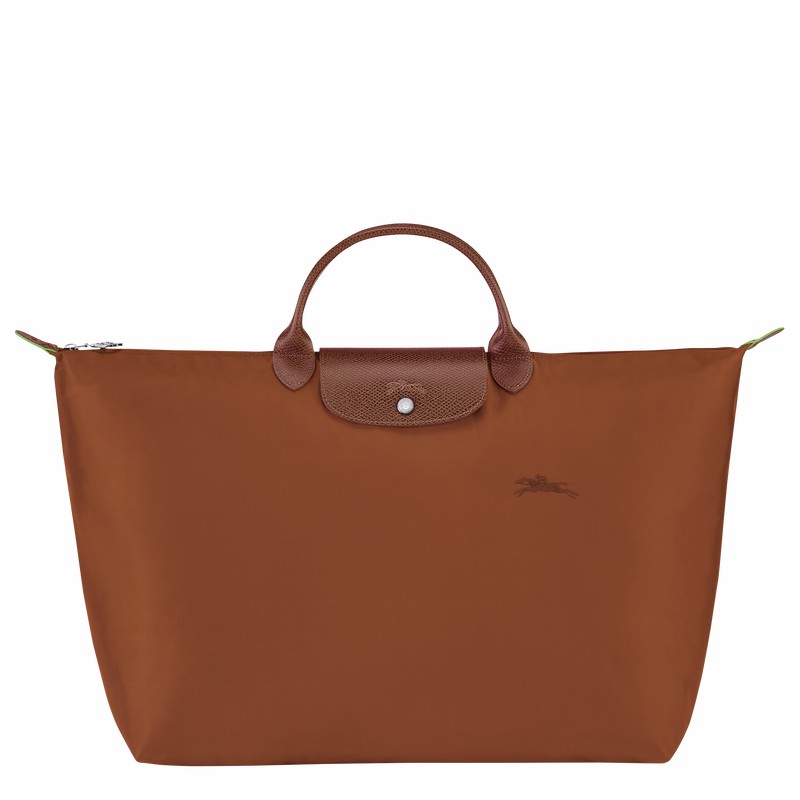 Sac de Voyage Longchamp Le Pliage Green S Homme Marron Soldes | L1624919504-