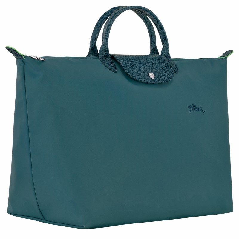 Sac de Voyage Longchamp Le Pliage Green S Homme Paon Soldes | L1624919P89-