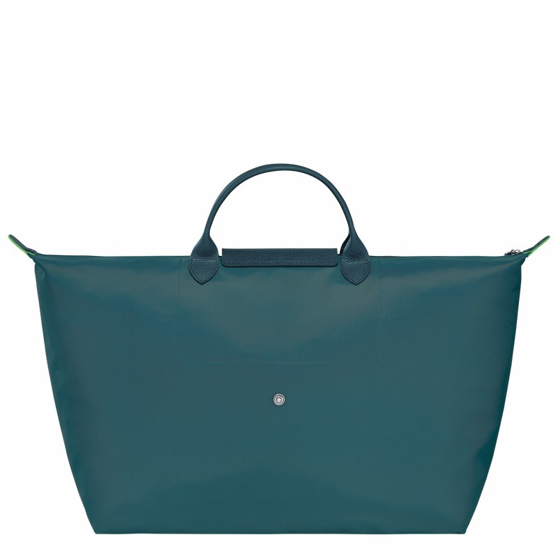 Sac de Voyage Longchamp Le Pliage Green S Homme Paon Soldes | L1624919P89-