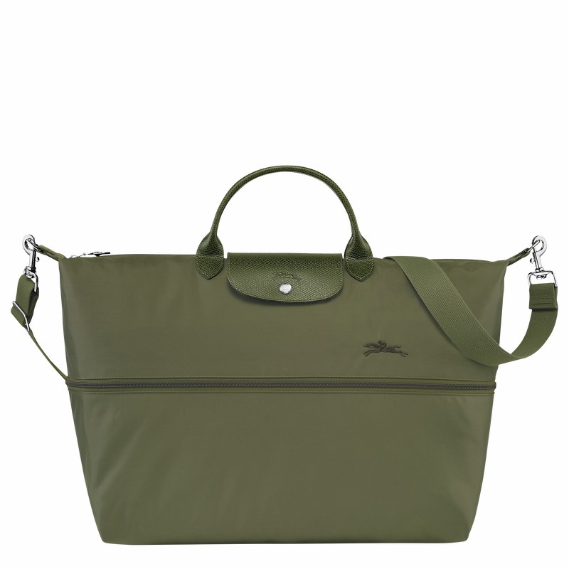 Sac de Voyage Longchamp Le Pliage Green expandable Homme Vert Soldes | L1911919479-