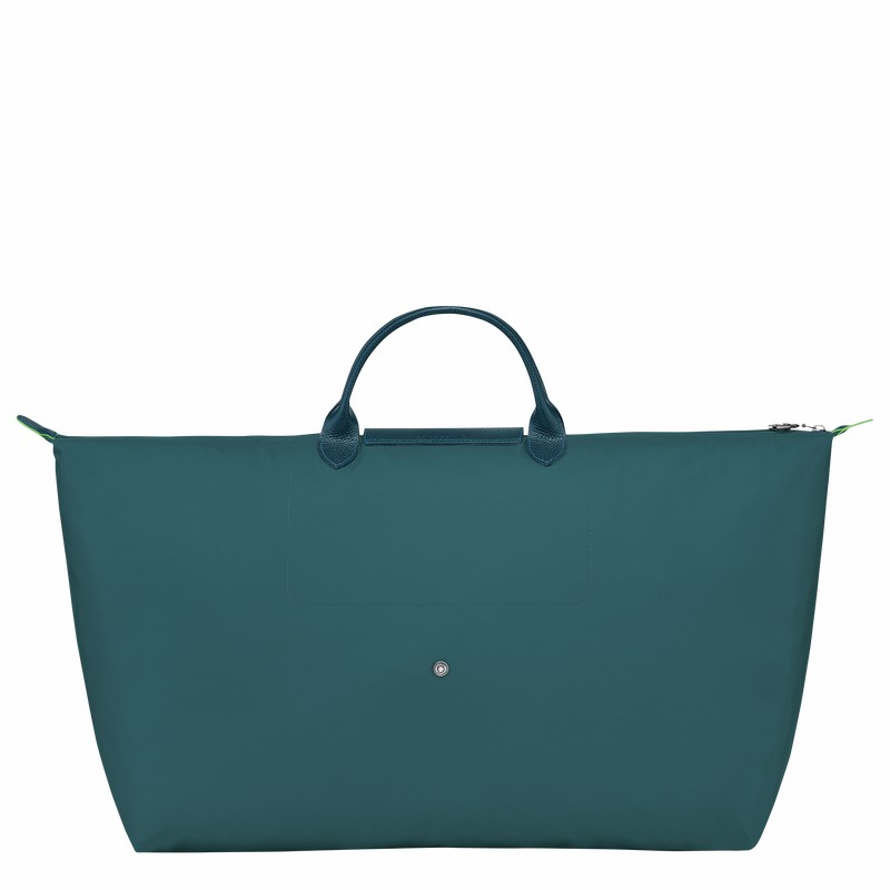 Sac de Voyage Longchamp Le Pliage Green M Homme Paon Soldes | L1625919P89-