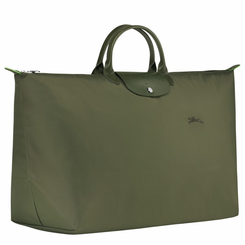 Sac de Voyage Longchamp Le Pliage Green M Homme Vert Soldes | L1625919479-