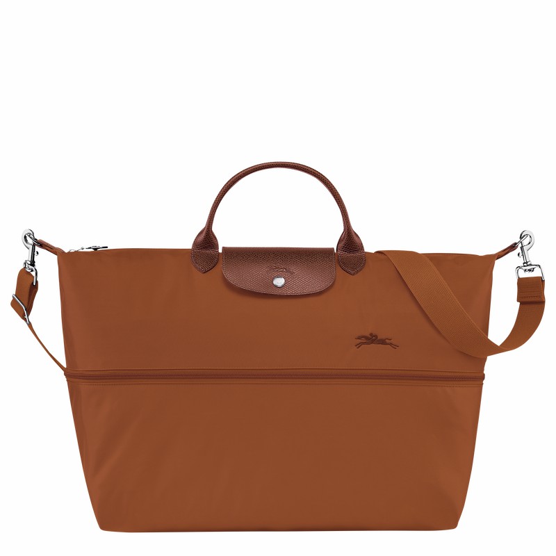 Sac de Voyage Longchamp Le Pliage Green expandable Homme Marron Soldes | L1911919504-