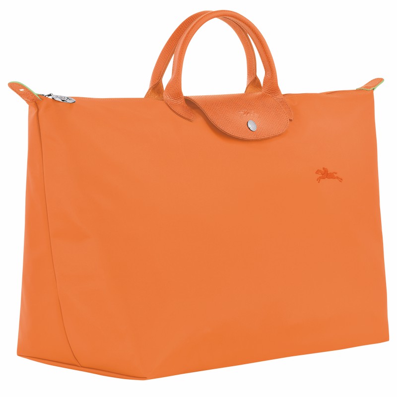 Sac de Voyage Longchamp Le Pliage Green S Homme Orange Soldes | L1624919P54-