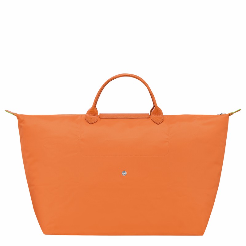 Sac de Voyage Longchamp Le Pliage Green S Homme Orange Soldes | L1624919P54-