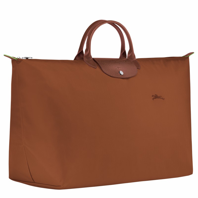 Sac de Voyage Longchamp Le Pliage Green M Homme Marron Soldes | L1625919504-