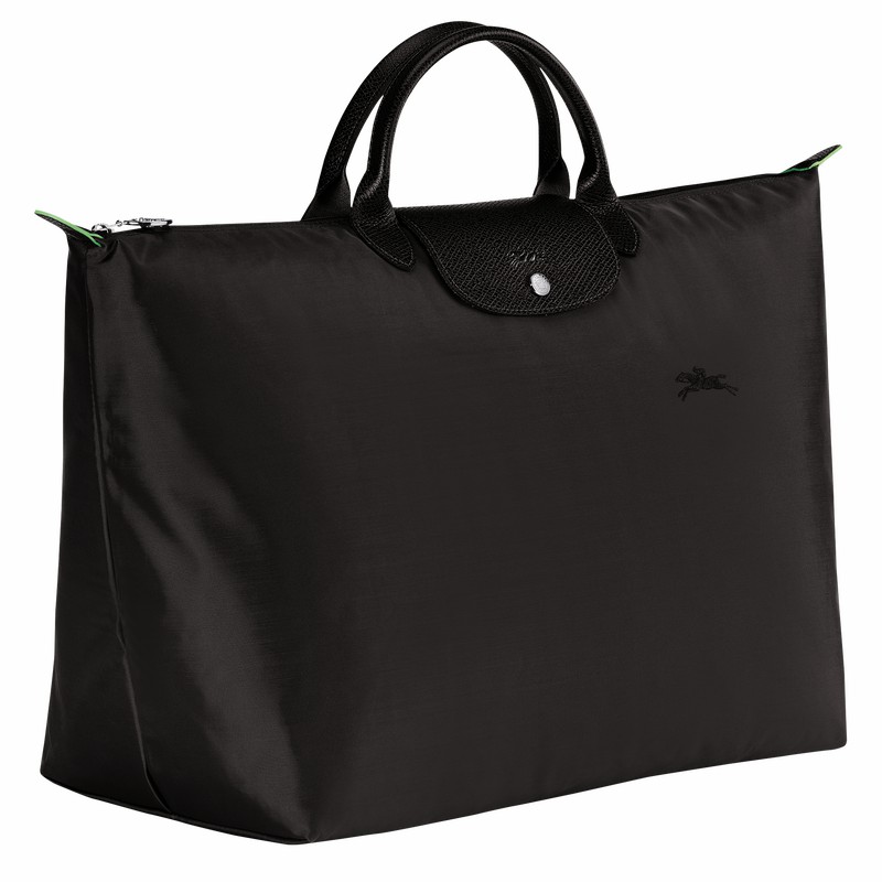 Sac de Voyage Longchamp Le Pliage Green S Homme Noir Soldes | L1624919001-