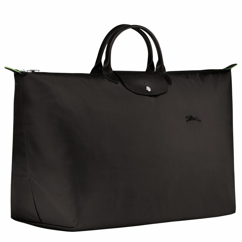 Sac de Voyage Longchamp Le Pliage Green M Homme Noir Soldes | L1625919001-