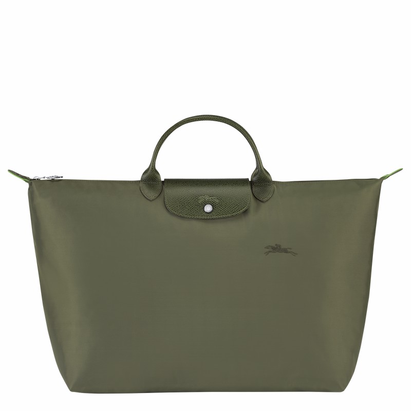 Sac de Voyage Longchamp Le Pliage Green S Homme Vert Soldes | L1624919479-