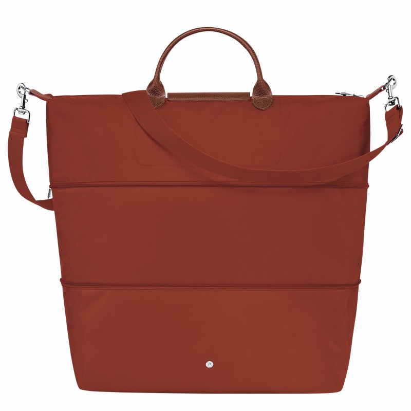 Sac de Voyage Longchamp Le Pliage Green expandable Femme Marron Soldes | L1911919404