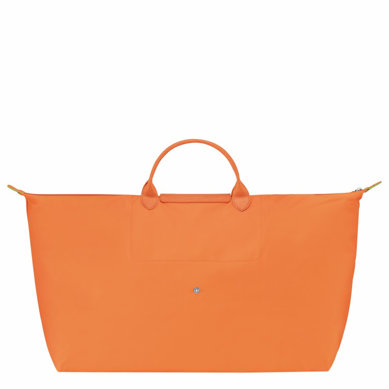 Sac de Voyage Longchamp Le Pliage Green M Femme Orange Soldes | L1625919P54