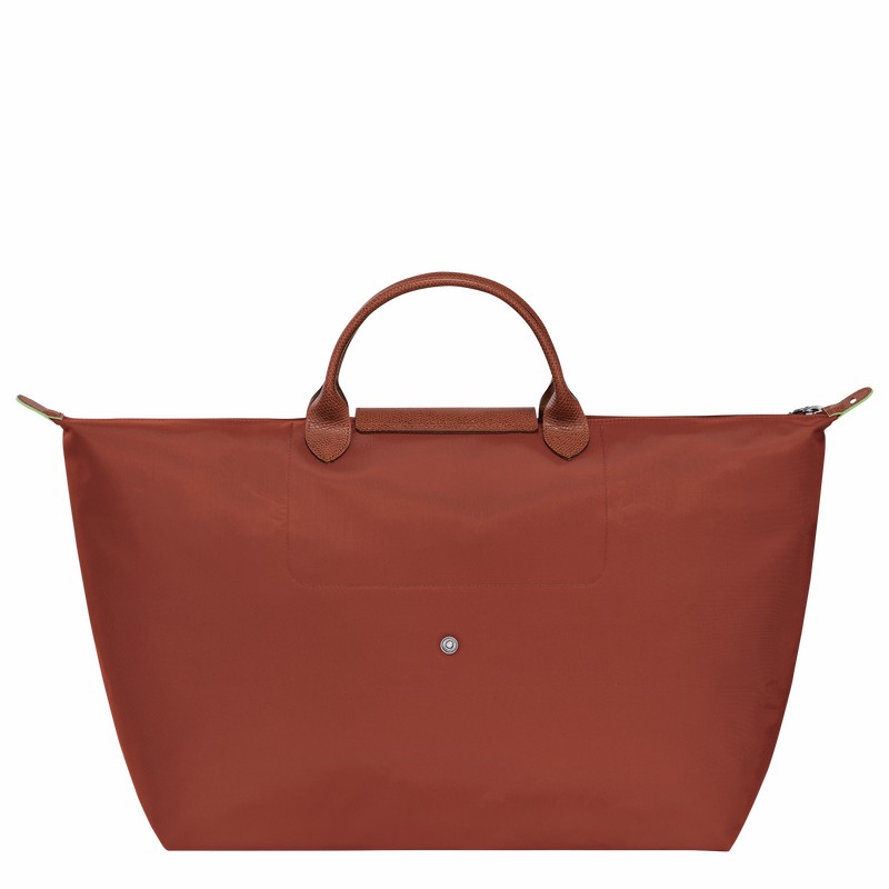 Sac de Voyage Longchamp Le Pliage Green S Femme Marron Soldes | L1624919404