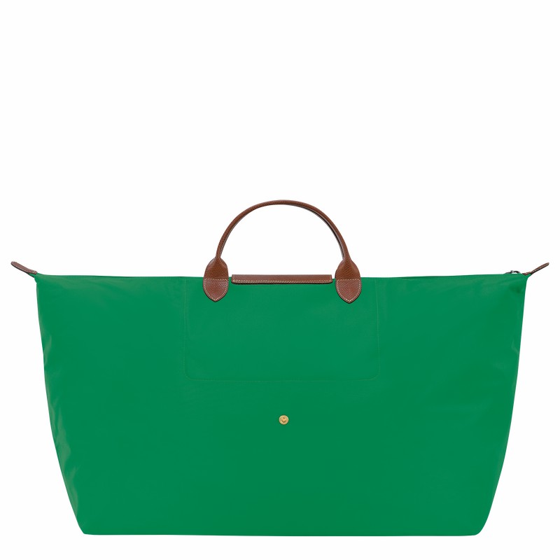 Sac de Voyage Longchamp Le Pliage Original M Homme Vert Soldes | L1625089P88-