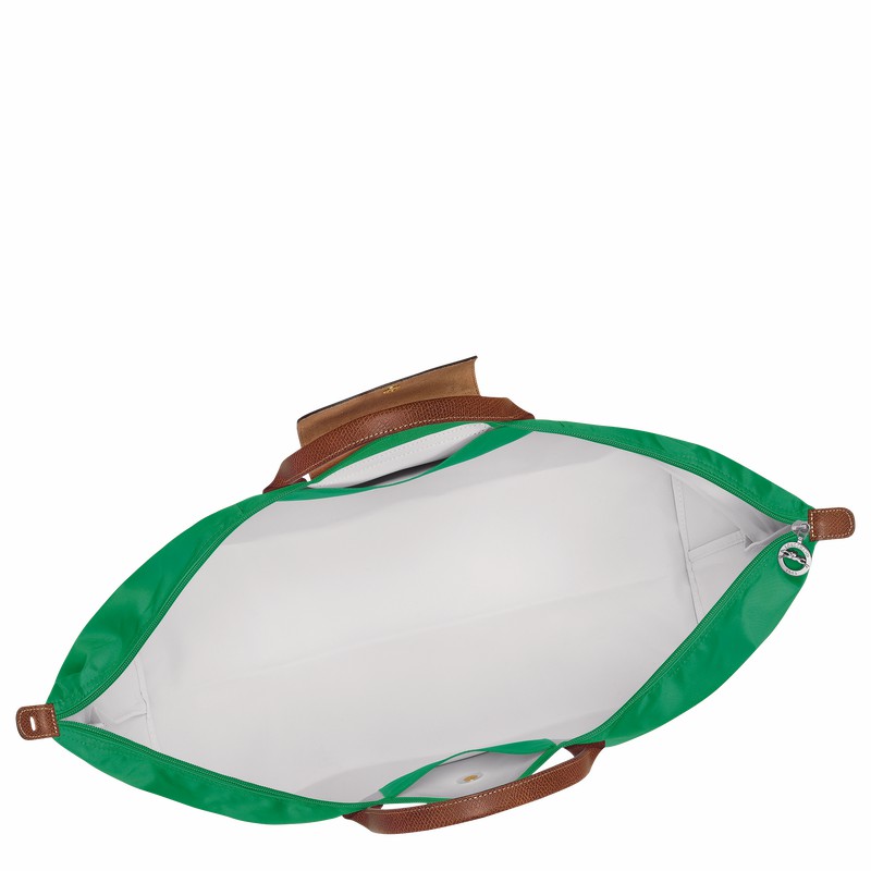 Sac de Voyage Longchamp Le Pliage Original M Homme Vert Soldes | L1625089P88-