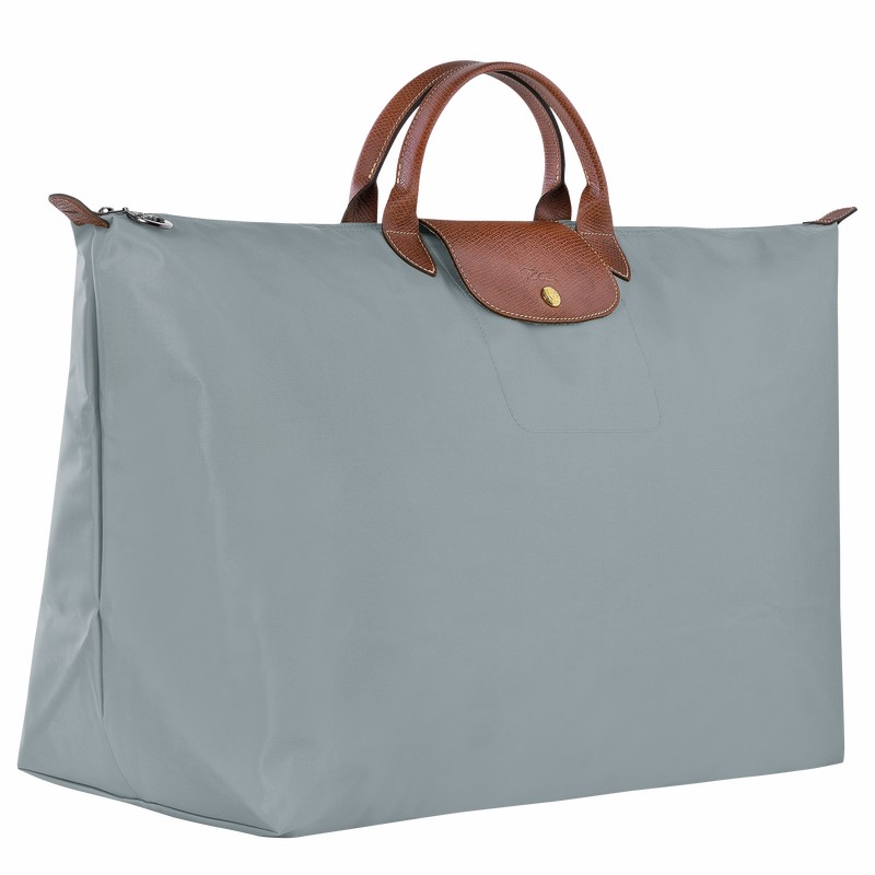 Sac de Voyage Longchamp Le Pliage Original M Homme Grise Soldes | L1625089P80-