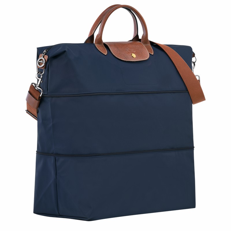 Sac de Voyage Longchamp Le Pliage Original expandable Homme Bleu Marine Soldes | L1911089P68-