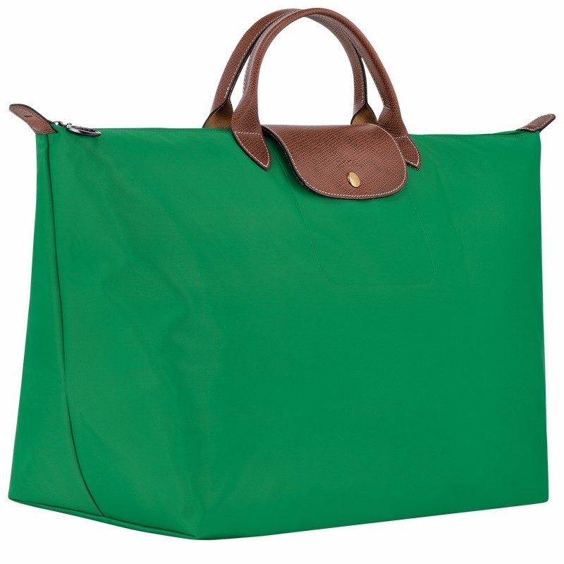 Sac de Voyage Longchamp Le Pliage Original S Homme Vert Soldes | L1624089P88-