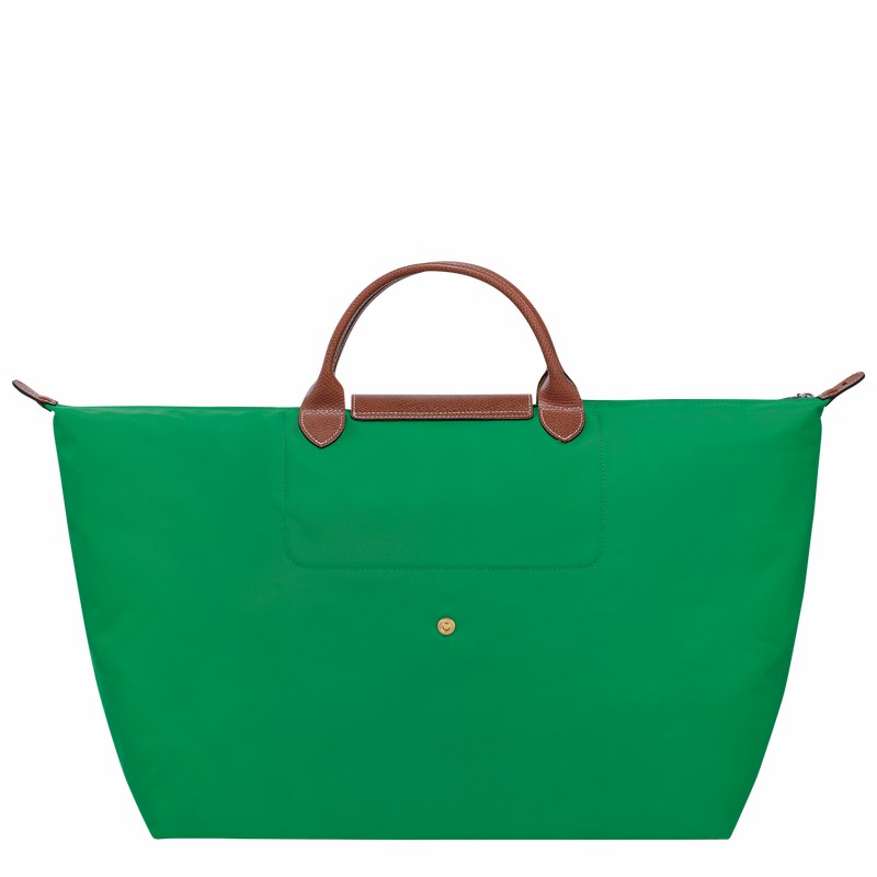 Sac de Voyage Longchamp Le Pliage Original S Homme Vert Soldes | L1624089P88-