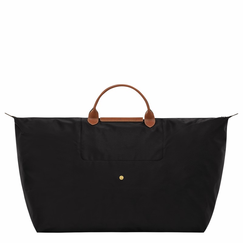 Sac de Voyage Longchamp Le Pliage Original M Homme Noir Soldes | L1625089001-