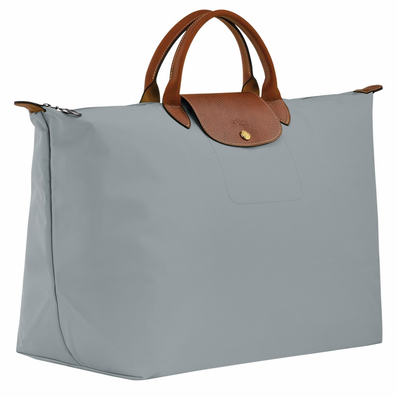 Sac de Voyage Longchamp Le Pliage Original S Homme Grise Soldes | L1624089P80-