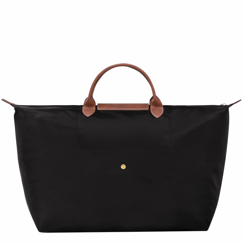 Sac de Voyage Longchamp Le Pliage Original S Homme Noir Soldes | L1624089001-