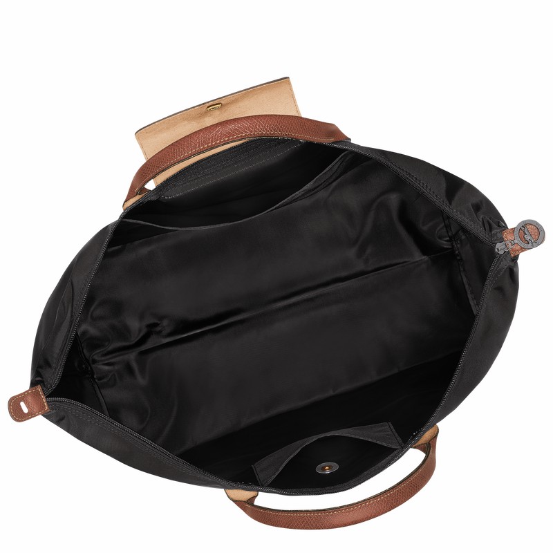 Sac de Voyage Longchamp Le Pliage Original S Homme Noir Soldes | L1624089001-