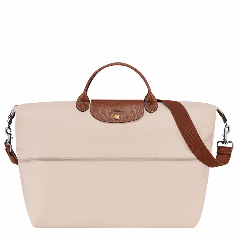 Sac de Voyage Longchamp Le Pliage Original expandable Homme Blanche Soldes | L1911089P71-