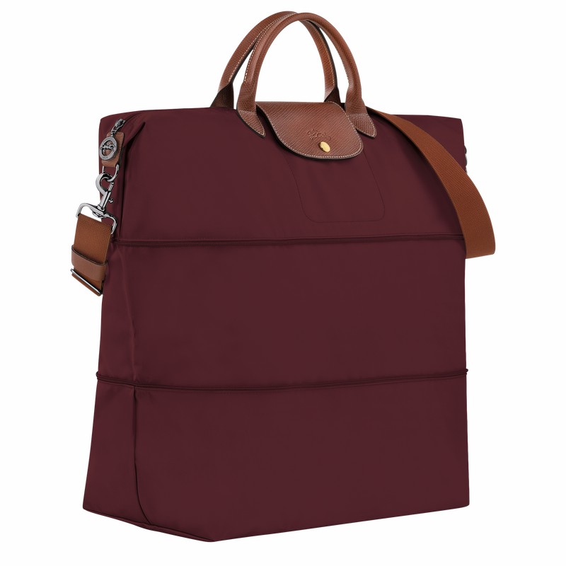 Sac de Voyage Longchamp Le Pliage Original expandable Homme Bordeaux Soldes | L1911089P87-